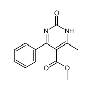 6-methyl-2-oxo-4-phenyl-1,2-dihydropyrimidine-5-carboxylic acid methyl ester结构式