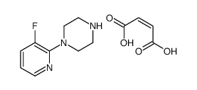 but-2-enedioic acid,1-(3-fluoropyridin-2-yl)piperazine结构式