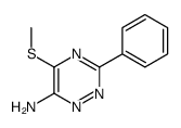 5-methylsulfanyl-3-phenyl-1,2,4-triazin-6-amine Structure