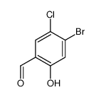 4-BROMO-5-CHLORO-2-HYDROXY-BENZALDEHYDE Structure