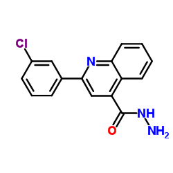 2-(3-Chlorophenyl)-4-quinolinecarbohydrazide Structure