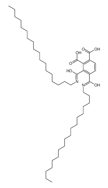 3,4-bis(octadecylcarbamoyl)phthalic acid Structure