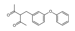 3-[(3-phenoxyphenyl)methyl]pentane-2,4-dione Structure