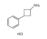 3-PHENYLCYCLOBUTANAMINE HYDROCHLORIDE结构式