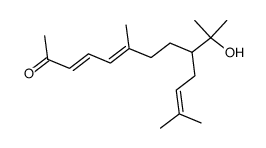 dimethyl-6,12-(hydroxy-1 ethyl)-9 tridecatriene-3,5,11 one-2 Structure