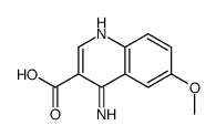 4-amino-6-methoxyquinoline-3-carboxylic acid结构式