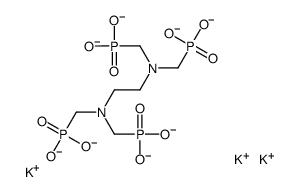 tripotassium pentahydrogen [ethane-1,2-diylbis[nitrilobis(methylene)]]tetrakisphosphonate Structure