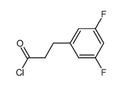 3-(3,5-difluorophenyl)propionyl chloride结构式