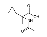 Cyclopropaneacetic acid, α-(acetylamino)-α-methyl结构式