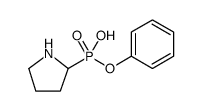 Phosphonic acid, 2-pyrrolidinyl-, monophenyl ester结构式