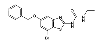 1-(5-benzyloxy-7-bromo-1,3-benzothiazol-2-yl)-3-ethyl-urea Structure