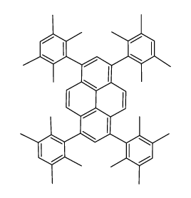 1,3,6,8-tetrakis(2,3,5,6-tetramethylphenyl)pyrene Structure