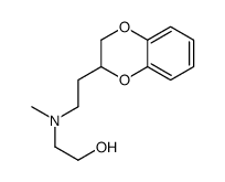 2-(2-(N-(2-Hydroxyethyl)-N-methyl)aminoethyl)-1,4-benzodioxan结构式