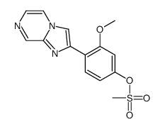 (4-imidazo[1,2-a]pyrazin-2-yl-3-methoxyphenyl) methanesulfonate结构式