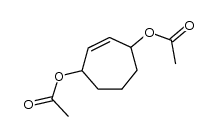 1,4-diacetoxy-2-cycloheptene结构式