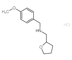 (4-Methoxyphenyl)-N-(tetrahydro-2-furanylmethyl)-methanamine hydrochloride Structure