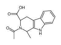 (1S,3S)-2-acetyl-1-methyl-1,3,4,9-tetrahydropyrido[3,4-b]indole-3-carboxylic acid Structure