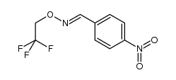 (E)-O-(1,1,1-trifluoroethyl)-4-nitrobenzaldehyde oxime Structure