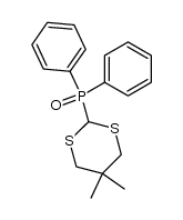 5,5-Dimethyl-2-(diphenylphosphinoyl)-1,3-dithiane结构式