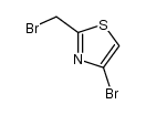 4-bromo-2-(bromomethyl)thiazole Structure