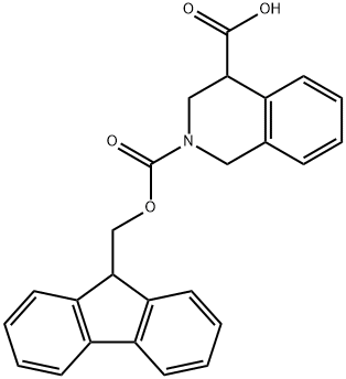 2-(((9H-fluoren-9-yl)methoxy)carbonyl)-1,2,3,4-tetrahydroisoquinoline-4-carboxylic acid Structure