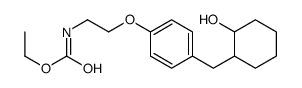 ethyl N-[2-[4-[(2-hydroxycyclohexyl)methyl]phenoxy]ethyl]carbamate Structure