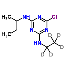 Sebuthylazine-d5 (ethyl-d5) Structure