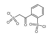 2-chlorosulfonylacetophenone-ω-sulfonyl chloride Structure