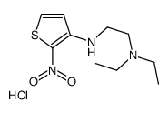 N',N'-diethyl-N-(2-nitrothiophen-3-yl)ethane-1,2-diamine,hydrochloride结构式