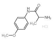 2-Amino-N-(4-methoxyphenyl)propanamide hydrochloride Structure