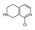 8-chloro-1,2,3,4-tetrahydro-2,7-naphthyridine结构式