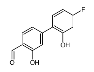 4-(4-fluoro-2-hydroxyphenyl)-2-hydroxybenzaldehyde Structure