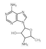 4-amino-2-(6-aminopurin-9-yl)-5-methyl-oxolan-3-ol Structure