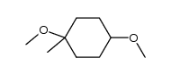 trans-1,4-Dimethoxy-1-methylcyclohexan Structure