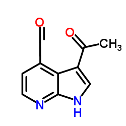 3-Acetyl-1H-pyrrolo[2,3-b]pyridine-4-carbaldehyde Structure