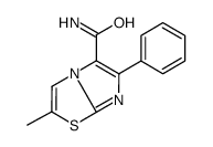 2-methyl-6-phenylimidazo[2,1-b][1,3]thiazole-5-carboxamide结构式