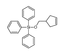 cyclopent-3-en-1-ylmethoxy(triphenyl)silane Structure