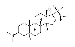 (20S)-3β-Dimethylamino-20-methylamino-5α-pregnane结构式