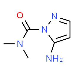 1H-Pyrazole-1-carboxamide,5-amino-N,N-dimethyl-(9CI) structure