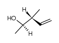 (3R*,4R*)-4-hydroxy-3-methylpentene Structure