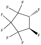 trans-1H,2H-Octafluorocyclopentane Structure