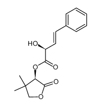 (R)-4,4-dimethyl-2-oxotetrahydrofuran-3-yl (S,E)-2-hydroxy-4-phenylbut-3-enoate结构式