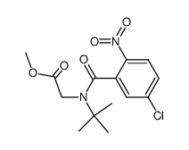 Methyl β-tert-butyl-5-chloro-2-nitrohippurate Structure