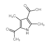 5-乙酰基-2,4-二甲基-1H-吡咯-3-羧酸结构式