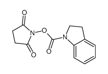 (2,5-dioxopyrrolidin-1-yl) 2,3-dihydroindole-1-carboxylate Structure