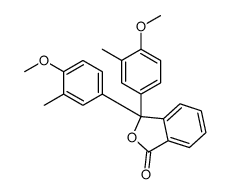 3,3-bis(4-methoxy-3-methylphenyl)-2-benzofuran-1-one Structure