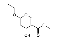 2H-Pyran-5-carboxylicacid,2-ethoxy-3,4-dihydro-4-hydroxy-,methylester(9CI) structure