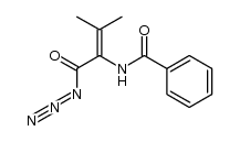 2-benzoylamino-3-methyl-but-2-enoyl azide结构式