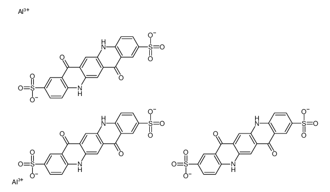 aluminum,7,14-dioxo-5,12-dihydroquinolino[2,3-b]acridine-2,9-disulfonate结构式