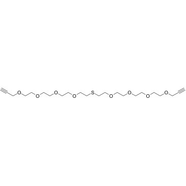 Propargyl-PEG4-S-PEG4-propargyl Structure